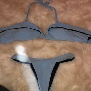 light blue Zaful bikini